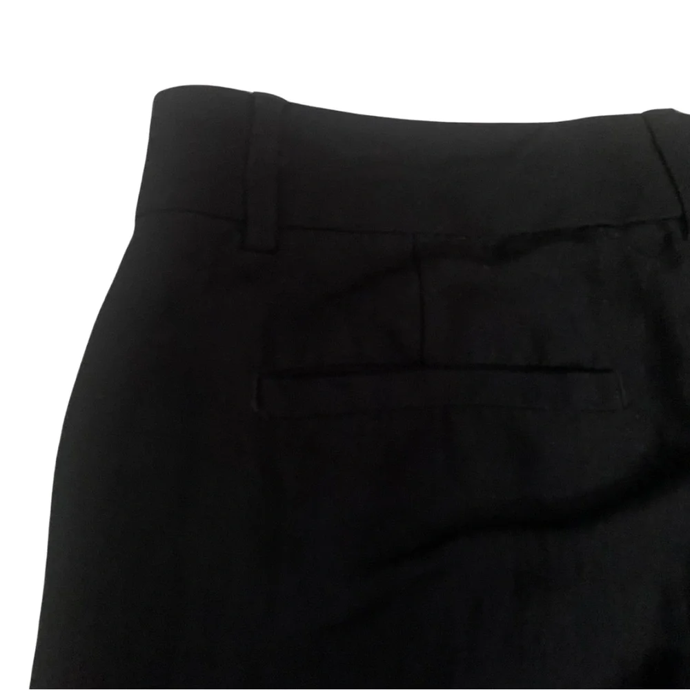 Banana Republic Black Linen Pants Size 0 Mid High Rise Summer Spring Lagenlook